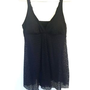 Croft & Barrow black one piece bathing suit